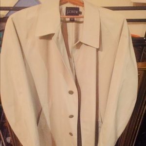 J.Crew tan trench coat XL